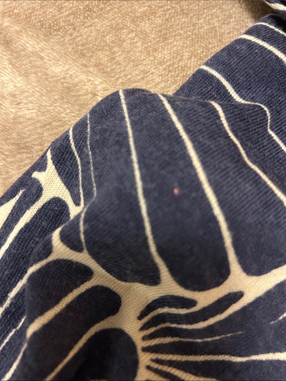 J. Crew Navy and Cream "Fanfare" Merino Wool Cardigan size XXS - Picture 11 of 11